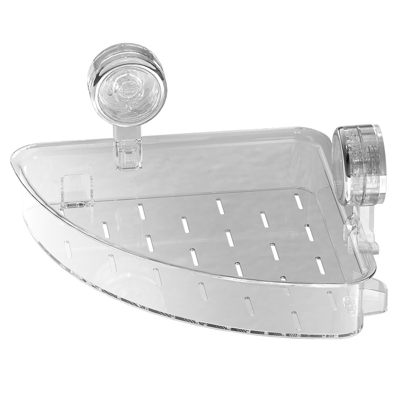 Giá treo góc cốc hút trên tường không đục lỗ trên tường Giá treo góc phòng tắm nhà vệ sinh nhà vệ sinh giá để đồ tam giác