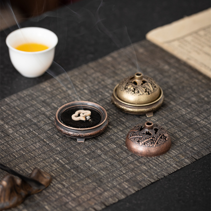 Bếp thơm lá chuối ba chân hương bột chống dính Xiangyun hương bếp nhà trong nhà hương liệu bếp văn phòng phòng trà đồ trang trí