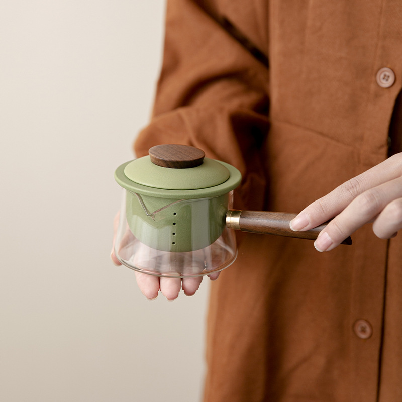 Ấm pha trà thủy tinh ấm pha trà ấm pha trà ấm pha trà bếp gốm điện kiểu mới năm 2024 bán buôn dụng cụ pha trà