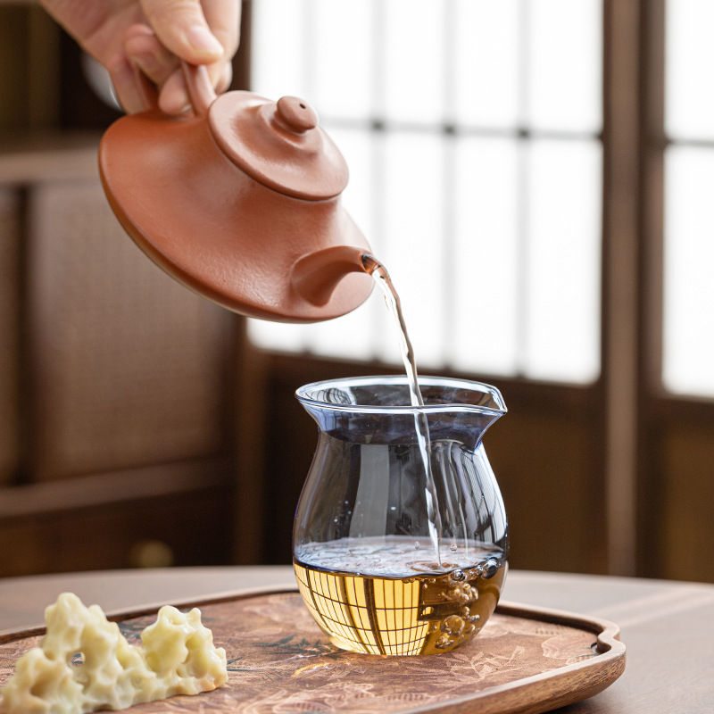 Những giọt nước đầy màu sắc, công bằng, chịu nhiệt dày, thủy tinh borosilicat cao, tách trà, tách trà trong suốt