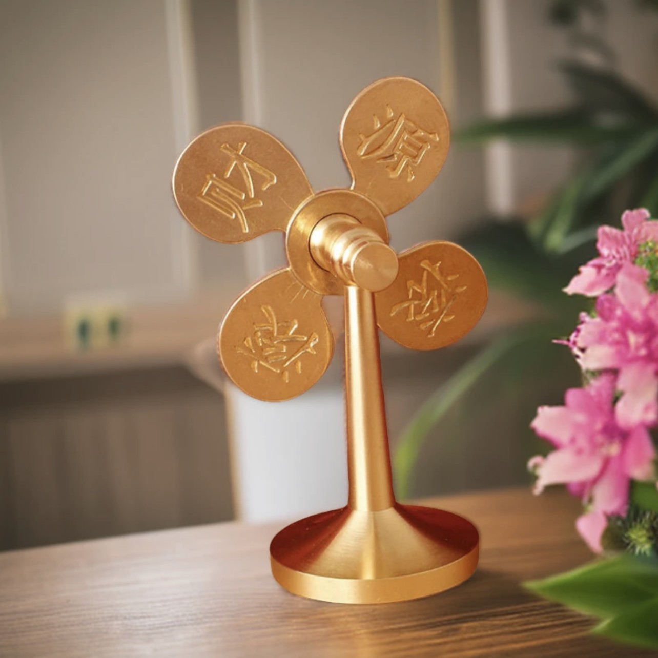 Đồ trang trí bằng đồng Fengshengshuiqi, đồ thủ công bằng Cối Xay Gió, quà tặng sáng tạo cho phòng khách, đồ trang trí nhỏ để bàn, quà tặng