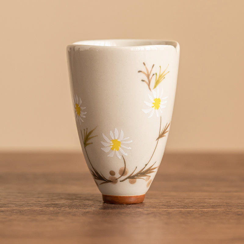 Vẽ tay Juyun Wenxiang Chén trà gốm sứ gia dụng Cốc uống trà Bộ trà Kung Fu Chủ nhân Cốc đơn Cốc trà nữ