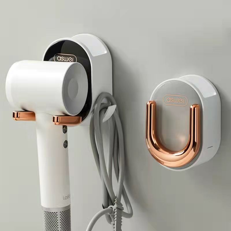 Giá để đồ máy sấy tóc không đục lỗ nhà vệ sinh nhà tắm Giá Treo Máy Sấy Tóc