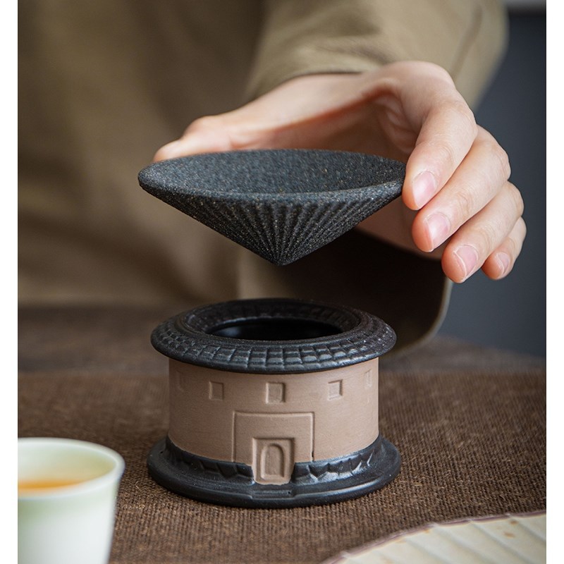 Nhà sản xuất bán buôn gốm sứ lọc Nano lọc trà lọc trà lưới lọc trà không lỗ lọc trà sáng tạo Phễu trà bã trà