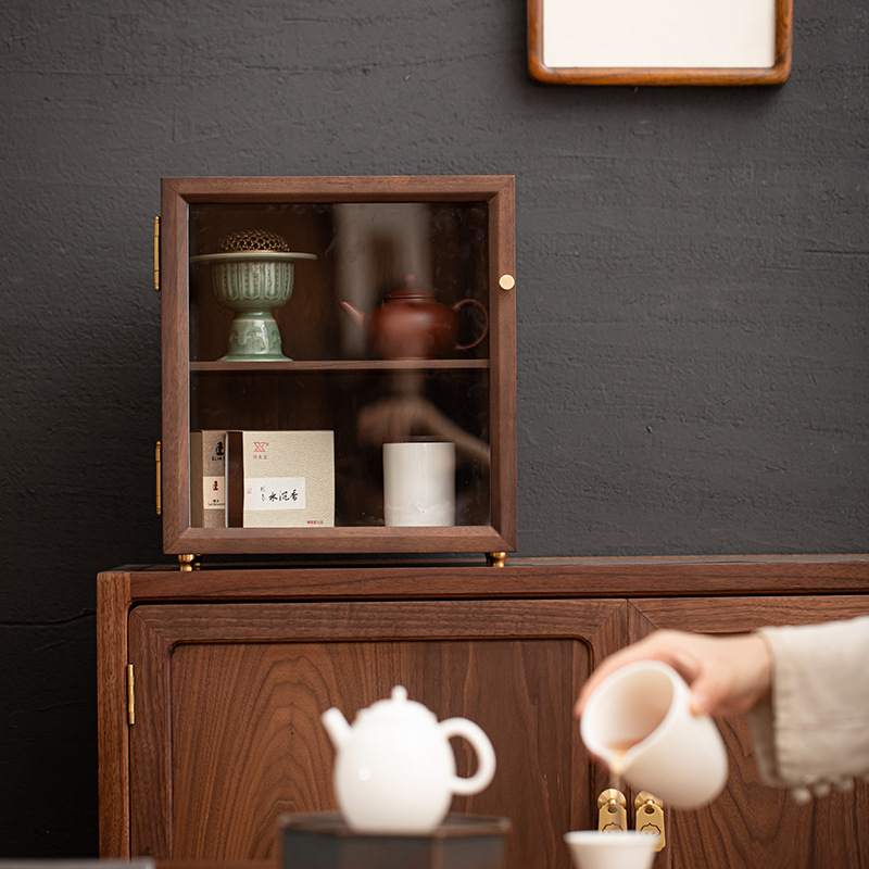 Tủ bàn ăn bằng gỗ nguyên khối kiểu Nhật, tủ để bàn, tủ, tủ, bàn ăn màu óc chó, giá để bàn, giá để bàn