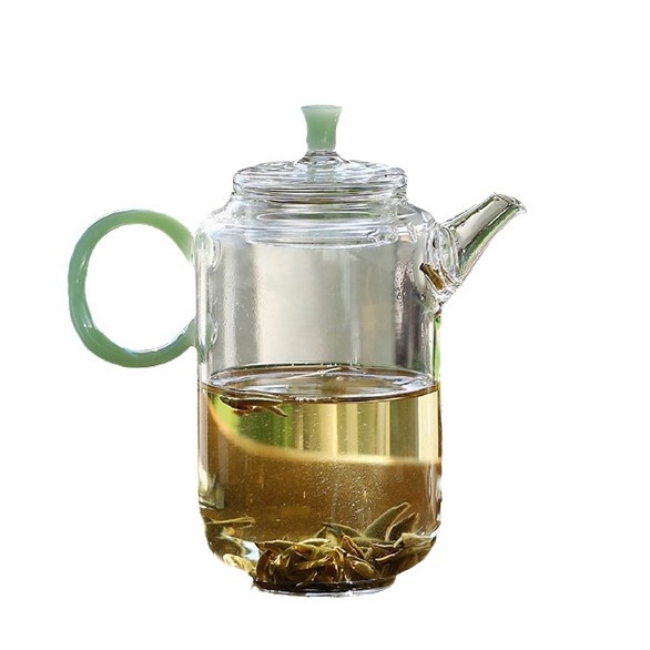 Ấm pha lạnh thủy tinh chịu nhiệt borosilicat ấm đơn bộ trà Kung Fu ấm pha trà chuyên dụng trà xanh ấm trà hoa gia dụng kiểu Nhật