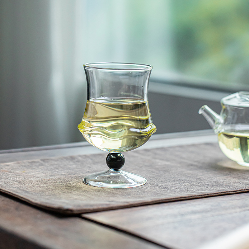 Cốc thủy tinh chịu nhiệt gia dụng cốc nước văn phòng giá trị cao cốc trà hoa