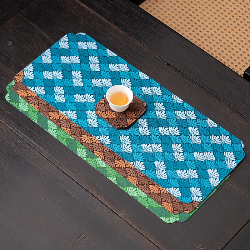 Bán buôn cờ bàn thổ cẩm cổ điển ghế trà gấm hai mặt Khăn trải bàn bong bóng khô kiểu Nhật Khăn trải bàn Song thổ cẩm ghế trà phụ kiện trà đạo