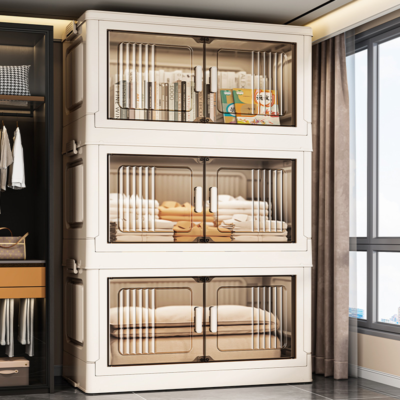 Tủ lưu trữ rộng 33-75, sắp xếp quần áo trẻ em nhiều lớp, hộp lưu trữ gấp đồ chơi, đồ ăn nhẹ