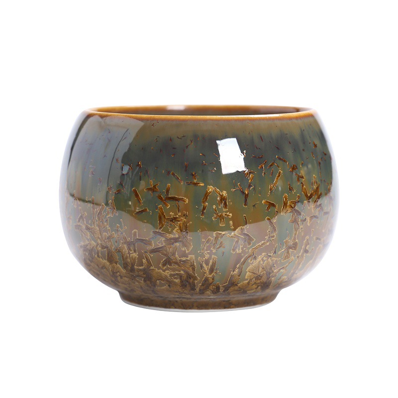 Cốc chủ nhân gốm cốc đơn men pha lê cốc trà Kung Fu cỡ lớn cốc trà cao cấp cốc trà uống trà cá nhân cốc trà nam