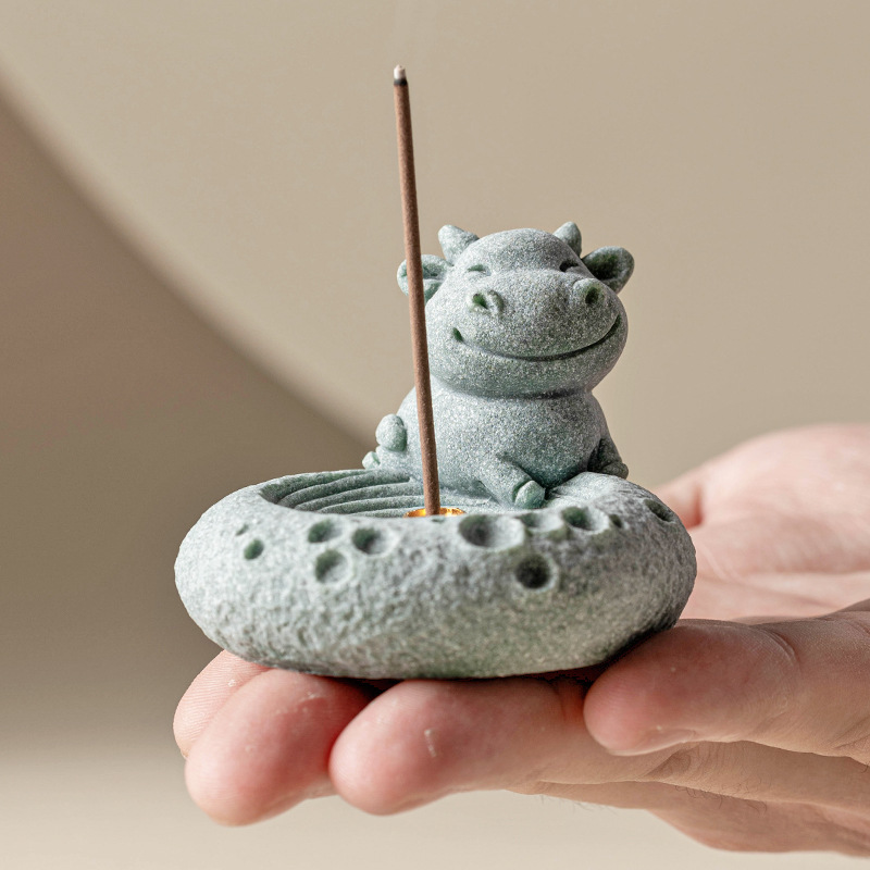 Trang trí trang trí cửa hàng bằng đá sa thạch màu xanh gia súc mười hai hoàng đạo