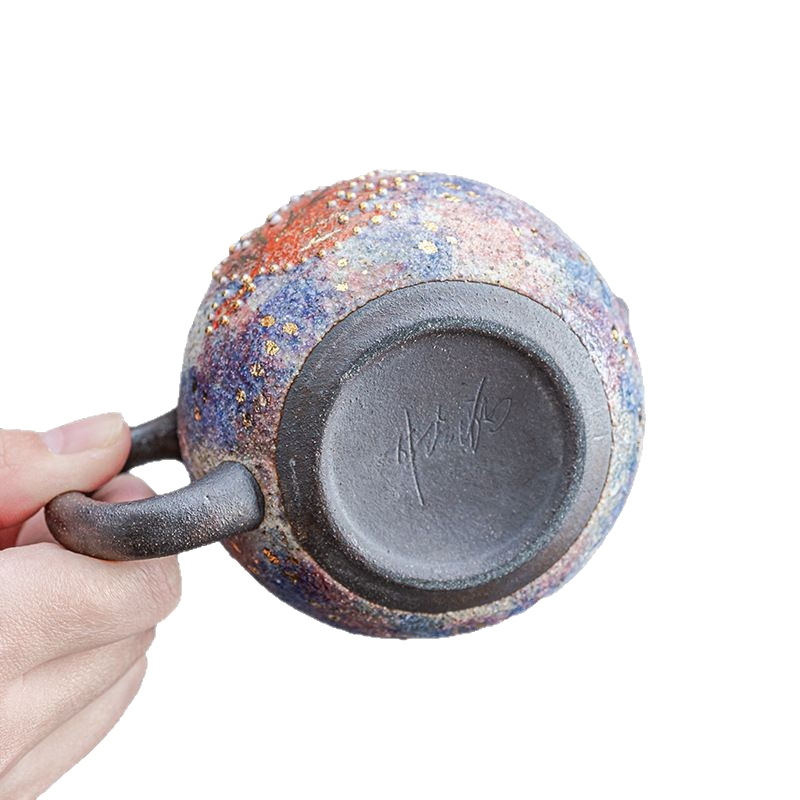 Ấm trà Jianzhan bằng đá mỏ đầy màu sắc thủ công cao thủ ấm trà Xi Shi ấm trà cổ điển gia dụng bộ trà Kung Fu