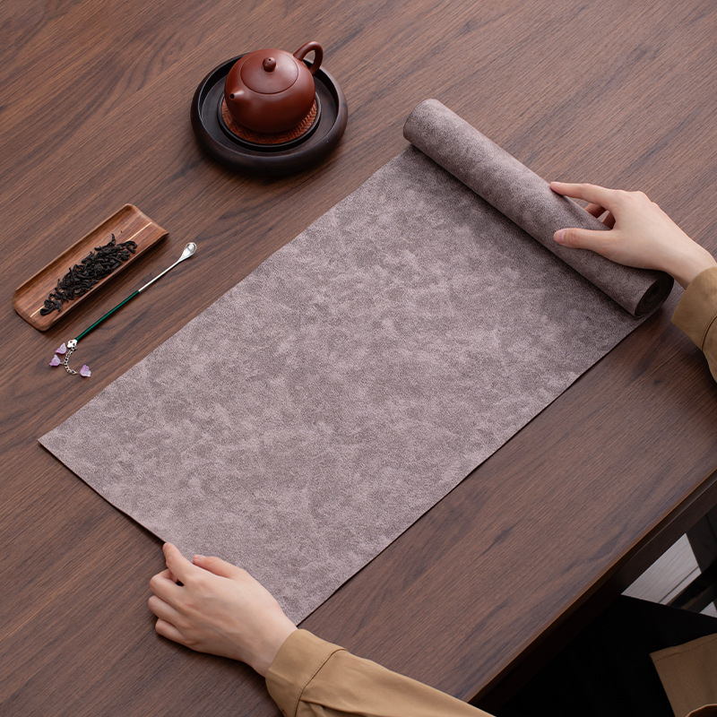 Khăn trải bàn trà sợi cao cấp cổ điển hai mặt khăn trải bàn trà kiểu Trung Quốc mới khăn trải bàn vải cotton chống thấm nước kiểu Nhật Zen