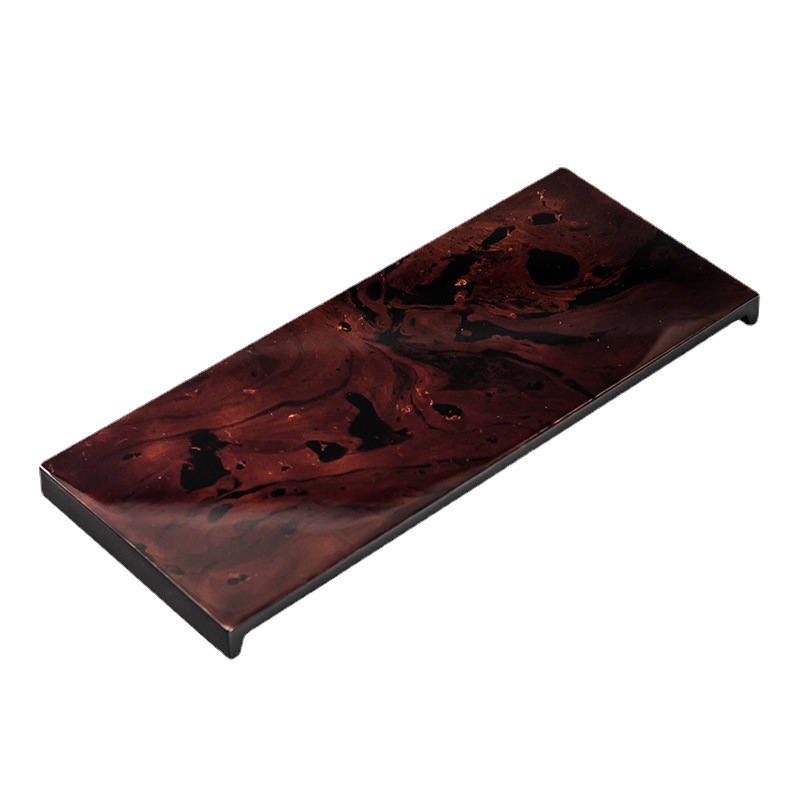 Khay pha trà sơn mài lớn kiểu giữa Đại An Đường khay pha khô bàn pha trà Kung Fu phòng khách gia dụng khay pha khô trang trí phòng trà