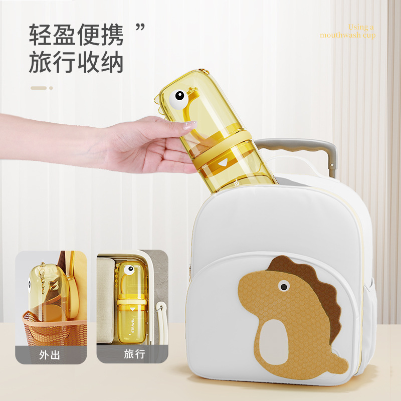 Cốc vệ sinh du lịch cốc súc miệng cốc đánh răng Cốc đánh răng hoạt hình dễ thương hộp đựng bàn chải đánh răng dung tích lớn cầm tay