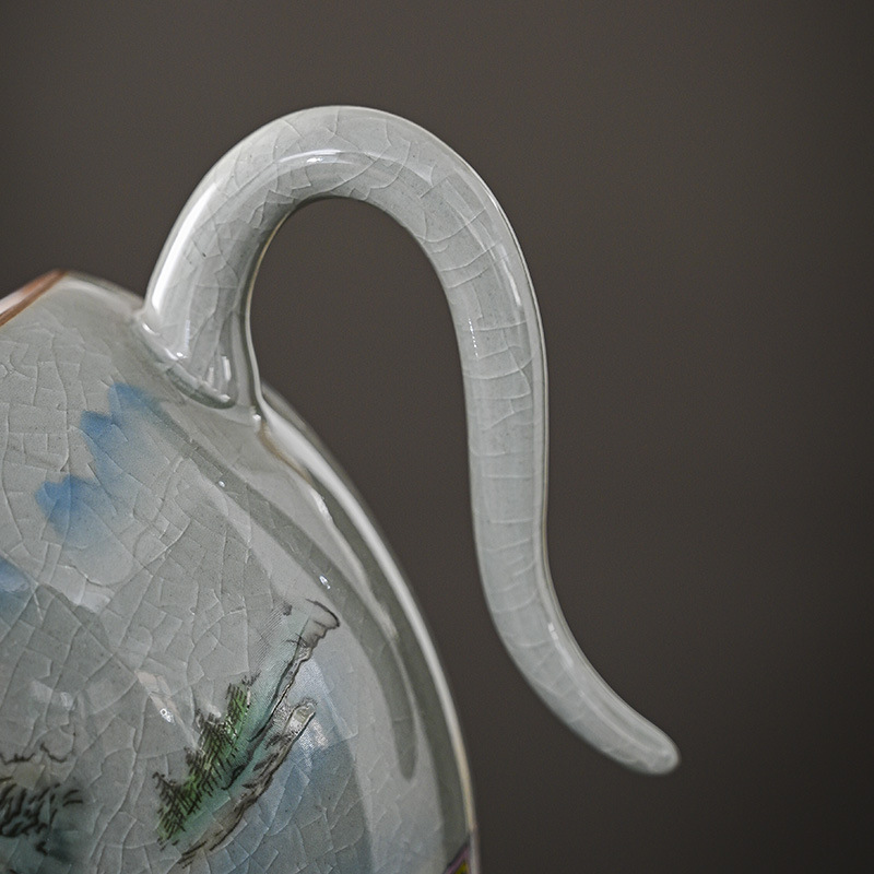 Jingdezhen Gongdao Cốc sứ cao cấp Bộ tách trà Bộ lọc trà mới Bộ trà Kung Fu Trà Biển chống bỏng Bán buôn