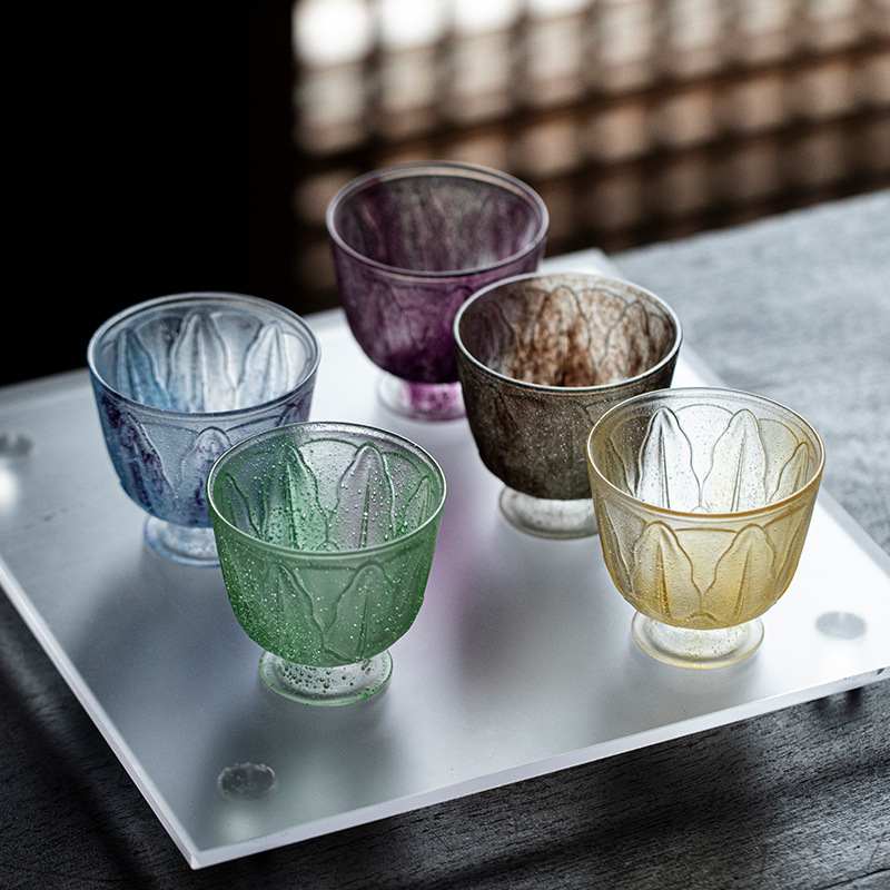 Bộ trà Kung Fu tráng men cổ kính, tách trà, tách cá nhân, thiết bị pha trà cao cấp, cốc lá chuối thương hiệu Yushantang, cốc cao