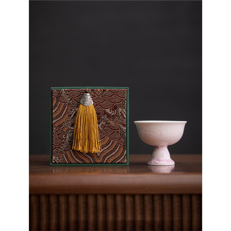 Cốc trà tráng men pha lê, cốc chủ nhân hoa băng màu hồng đặc biệt dành cho nữ sang trọng nhẹ bằng gốm sứ, giá trị cao, quà tặng đổi lò