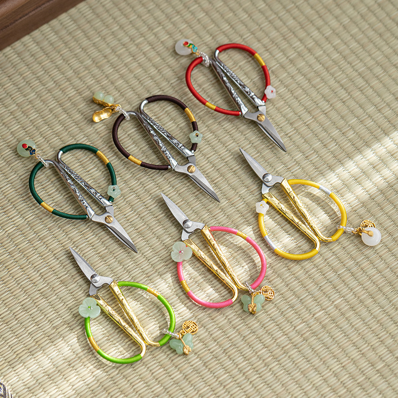 Bao bì trà kiểu mới kéo nhỏ bằng thép không gỉ mini phong cách Nhật Bản gia dụng cắt trà nghệ thuật phụ kiện bộ trà không khớp