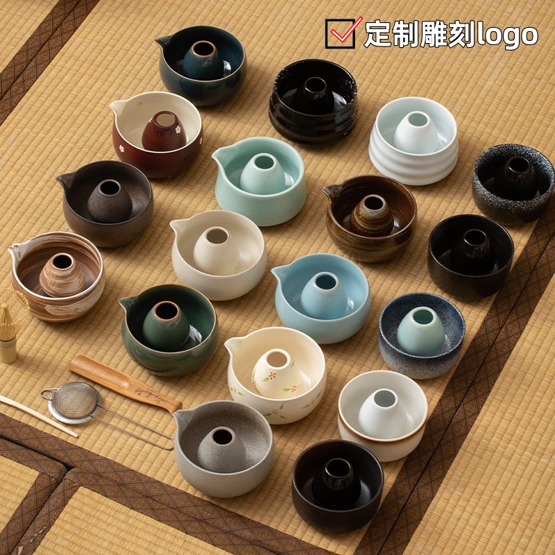 Bình trà, bàn chải matcha, bộ trà và bộ trà, bàn chải khuấy nướng kiểu Nhật thời Tống, bình trà tre, phụ kiện matcha đứng