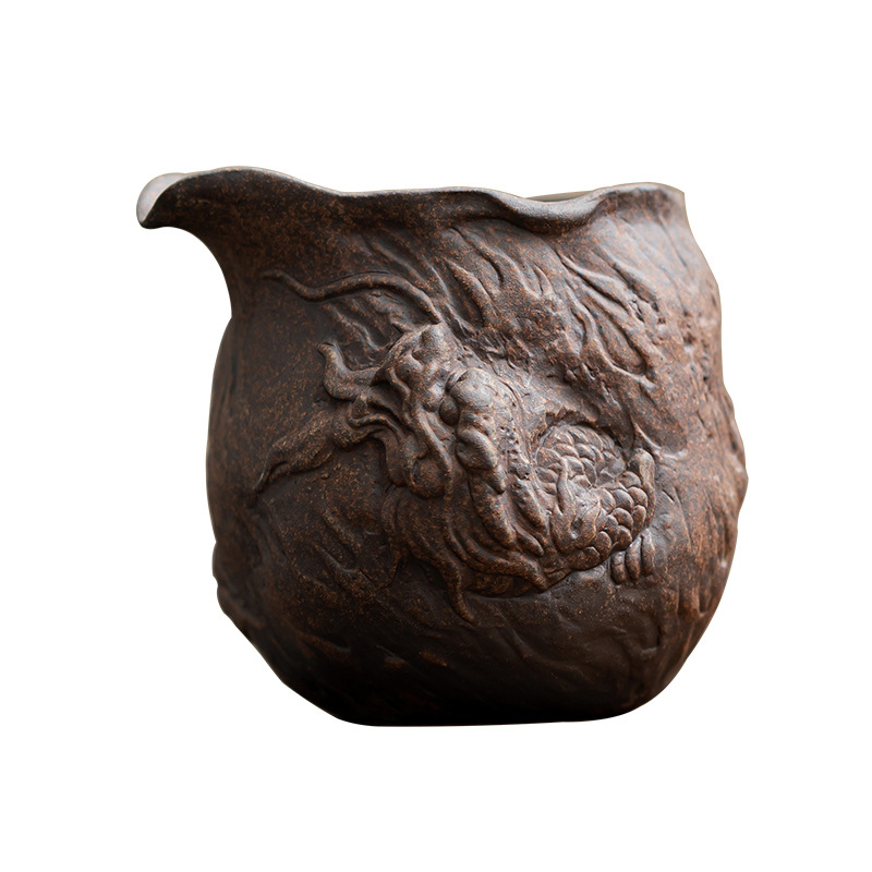 Cốc công bằng bùn đá cũ, cốc công bằng gốm sứ, cốc công cộng pha trà gia dụng, cốc công cộng, phụ kiện bộ trà Kung Fu