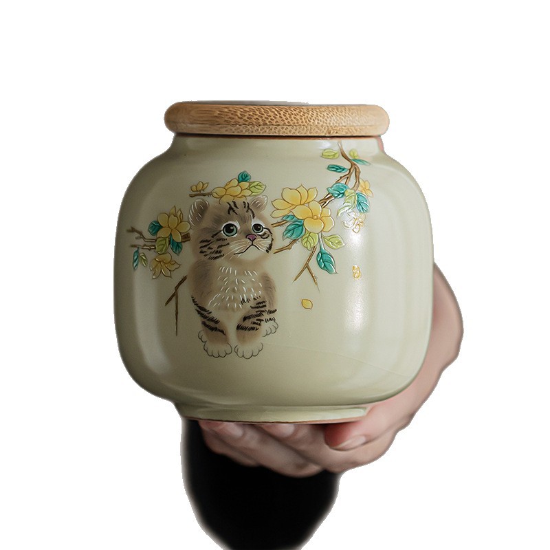 Trà Thỏ Dâu Có Thể Ru Lò Gốm Kín Có Thể Hộ Gia Đình Nhỏ Tiện Lợi Bảo Quản Có Thể Gia Vị Có Thể