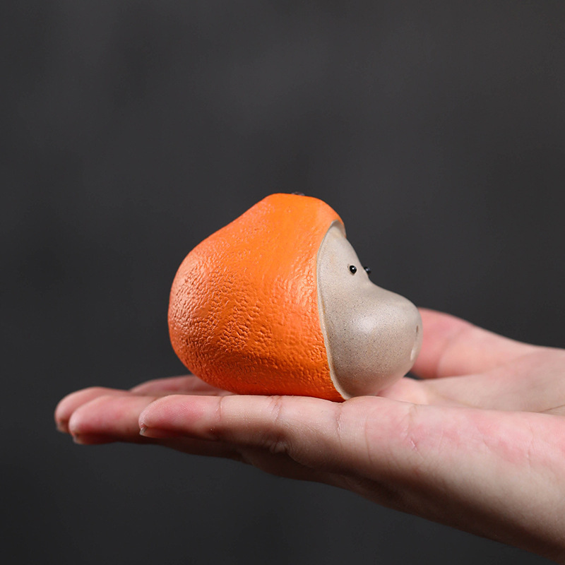 Đồ trang trí trà tử sa, đồ trang trí Trà Trái Cây thủ công, bàn trà đạo dễ thương, phụ kiện trà đạo dễ thương