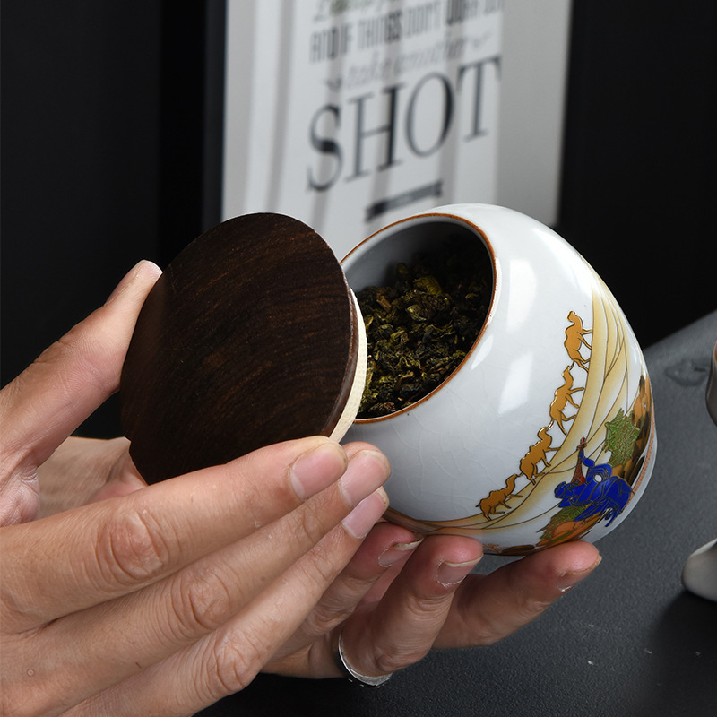 Bộ ấm trà Kung Fu tự động gốm sứ lò Ru bạc 999 bộ ấm pha trà lười cao cấp văn phòng tiếp khách gia đình