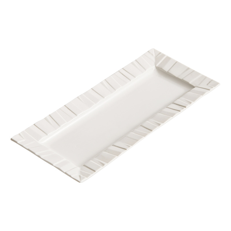 Đĩa đặc biệt cho sushi gốm Origami, đĩa chấm điểm, bộ đồ ăn sáng tạo, đĩa dài, đĩa bánh ngọt phương Tây, đĩa sashimi