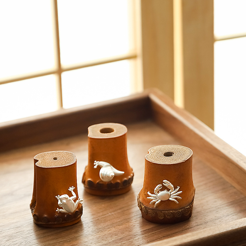 Bán buôn Trung Quốc tre thủ công nắp ấm pha trà khay trà nắp trà đồ trang trí kiểu Nhật Phụ Kiện Bộ trà đạo cao cấp