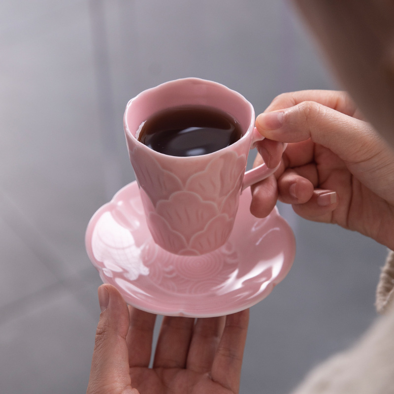 Bộ cốc và đĩa espresso cao cấp giá trị cao, cốc trà chiều văn phòng cao cấp