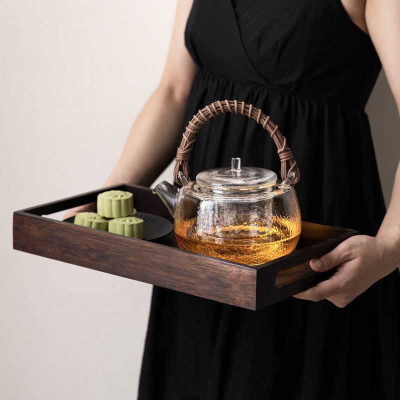 Ấm đun trà thủy tinh borosilicate mới 2024, bếp gốm điện chịu nhiệt độ cao, ấm đun trà, ấm đun nước chuyên dùng để pha trà