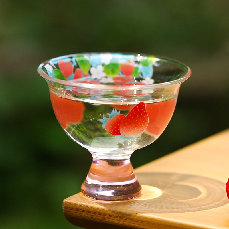 Cốc uống trà thủy tinh chịu nhiệt Cốc uống nước thủy tinh dày gia dụng Bộ trà Nhật Bản cốc uống trà chịu nhiệt cao cốc uống rượu cốc nhỏ