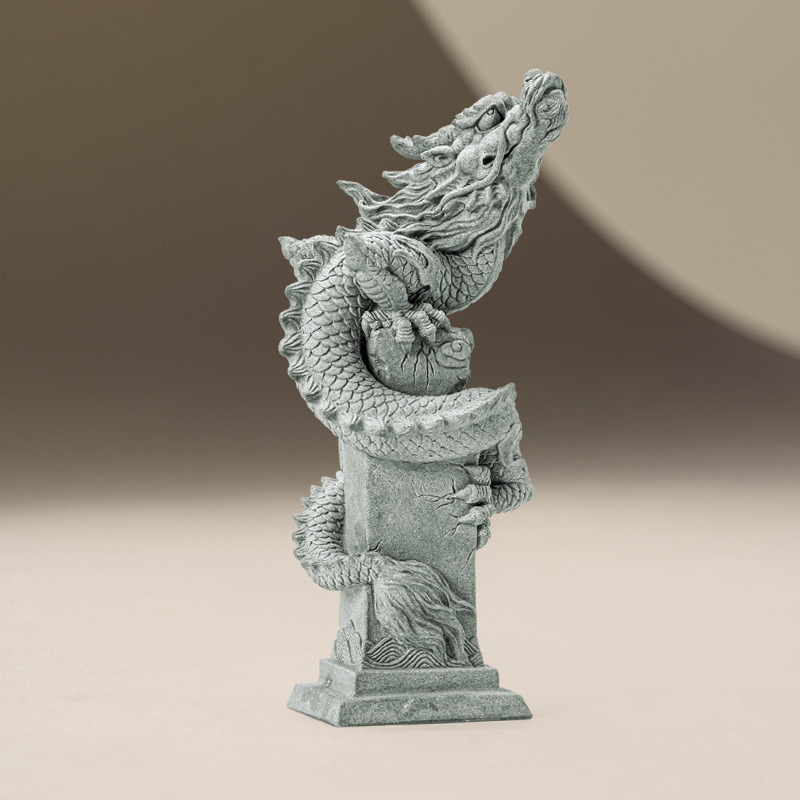 Rồng bay sa thạch xanh trên bầu trời đồ trang trí thú cưng trà sáng tạo cửa ra vào nhà phố đồ trang trí cảnh quan bể cá cảnh