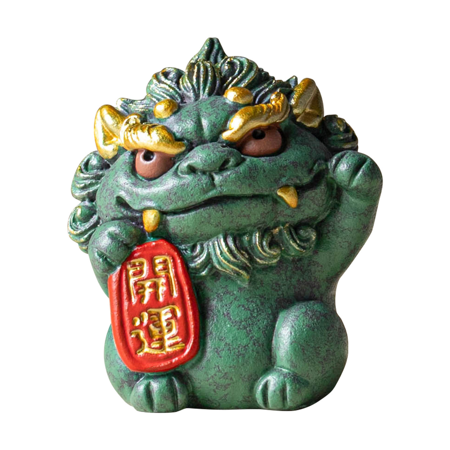 Nhà máy thủy triều sáng tạo đá sa thạch xanh đồ trang trí thú cưng trà đồ trang trí phòng khách nhà cao cấp may mắn giàu có đồ trang trí thủ công mỹ nghệ
