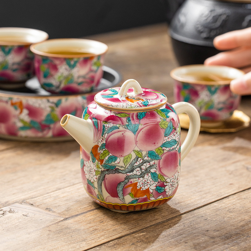 Ấm trà hình vuông Ruyao Wantao Ấm trà pha trà gia dụng cao cấp tinh tế 2024 mới ấm trà đơn bán buôn