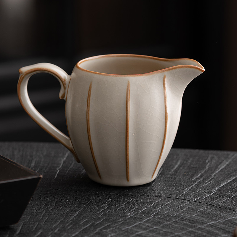 Cốc pha trà gia dụng dụng cụ pha trà cốc cốc Công bằng gốm Sứ cốc miệng dài cốc đồng phục Phụ Kiện Dụng cụ pha trà