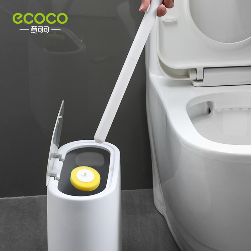 Bàn chải nhà vệ sinh dùng một lần kiểu treo tường nhà vệ sinh gia đình không góc chết bàn chải vệ sinh nhà vệ sinh 2023 thần thánh mẫu mới