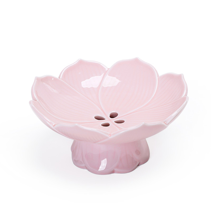 Đĩa trái cây màu hồng, đĩa giải khát gia dụng phòng khách, đĩa ăn vặt gốm sứ, đồ ăn nhẹ trái cây sấy khô, đĩa trái cây, Bộ đồ ăn trà chiều