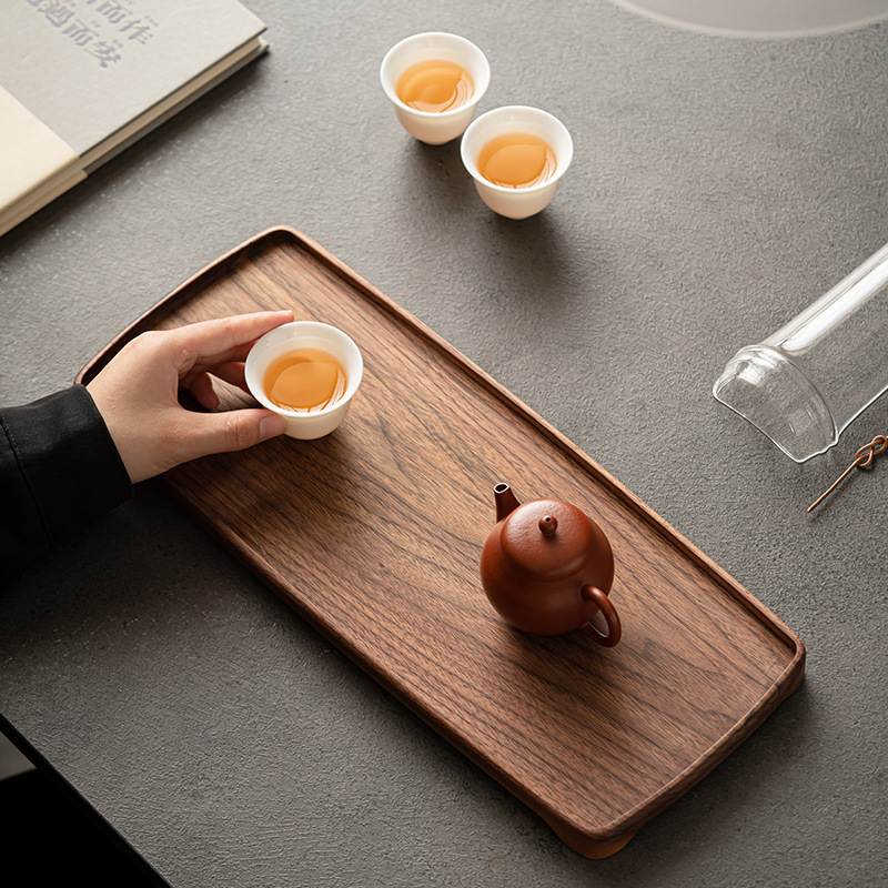 Bàn pha lê khô bằng Gỗ Óc Chó Da'antang Bắc Mỹ Ấm gỗ rắn đựng trà cao cấp khay đựng nước khay đựng nước gia dụng kiểu Nhật