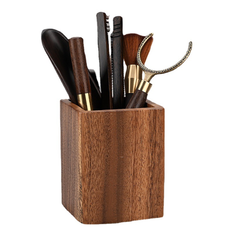 Bán buôn trà đạo bằng Gỗ Óc Chó sáu quý ông Kung Fu Bộ đồ trà Phụ Kiện Dụng cụ pha trà Daquan kẹp trà Bộ thìa trà