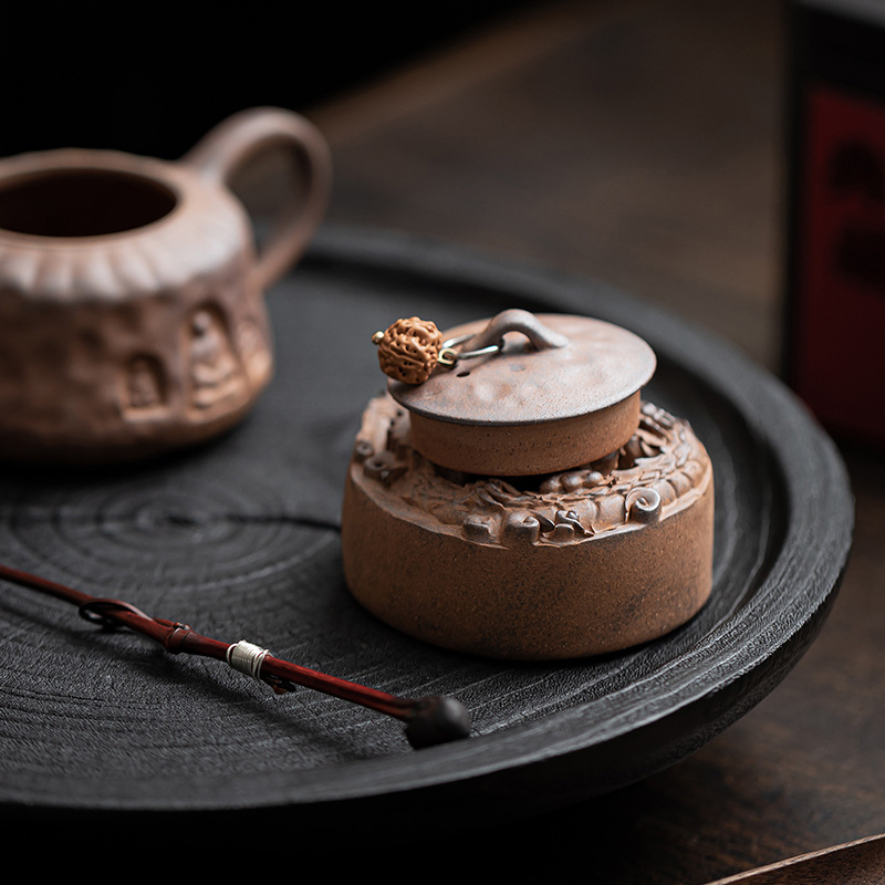 Nắp ấm trà Kung Fu gia dụng cổ điển, nắp ấm trà gốm sứ, đệm cách nhiệt, đồ trang trí thú cưng trà