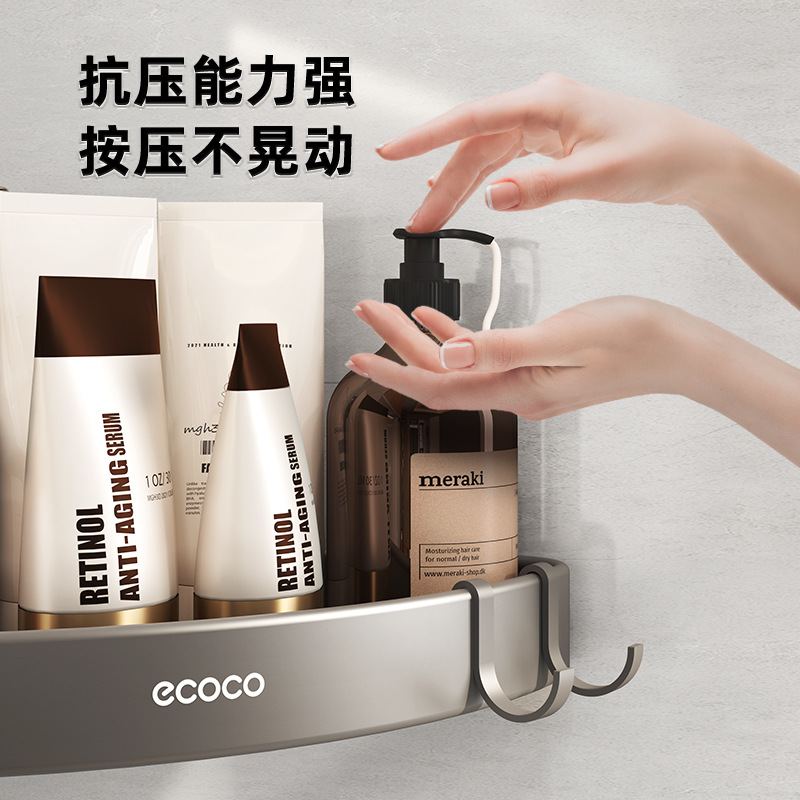 Giá để đồ trong phòng tắm không đục lỗ, giá để đồ rửa tay trong nhà vệ sinh, giá để đồ tam giác trên tường, giá treo tường bồn tắm