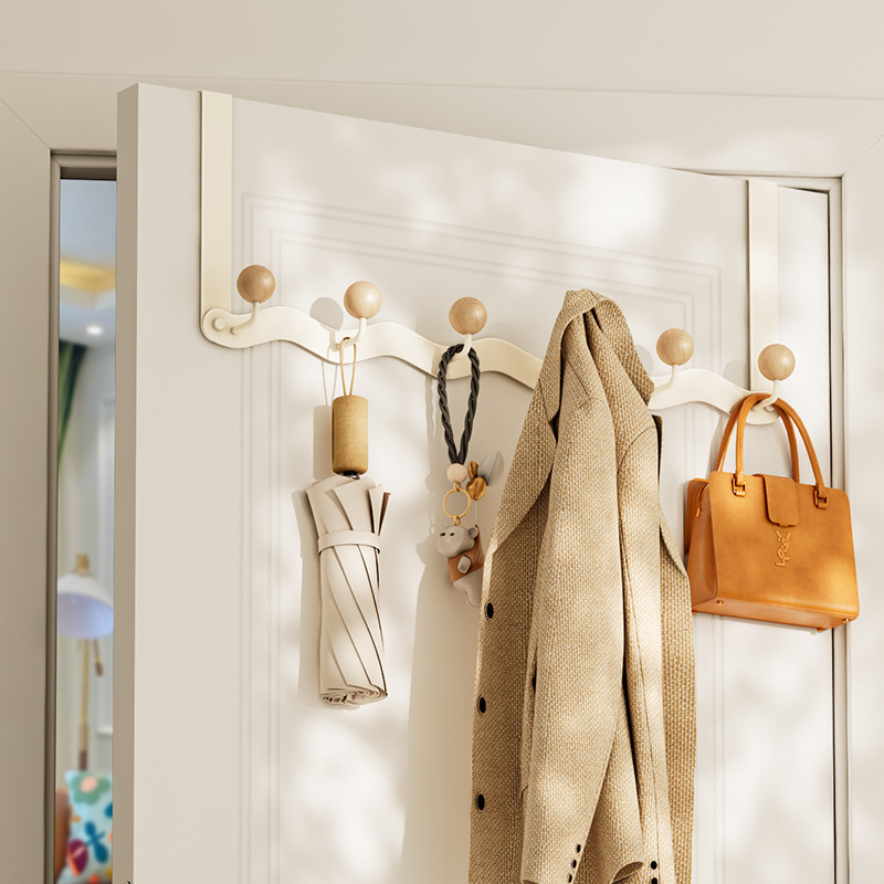 Móc treo quần áo sau cửa, móc treo quần áo phòng ngủ, móc treo tường, không đục lỗ trên tường, đồ dùng bảo quản phòng tắm mạnh mẽ