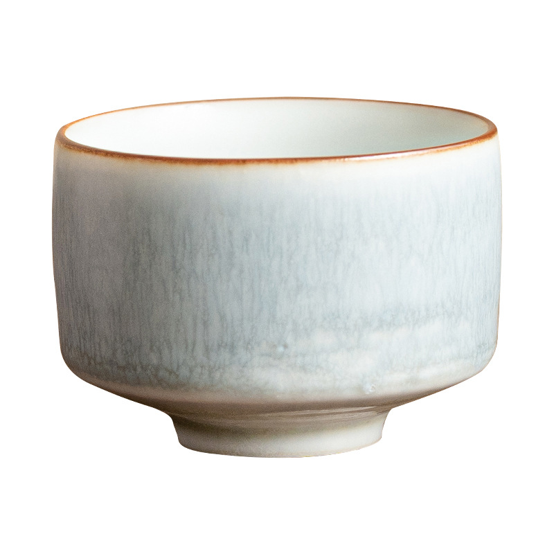 Cốc trà gốm sứ lò nung cốc nhỏ bột đào macaron cốc nhỏ bộ trà khách sạn gia dụng cốc trà trà Kung Fu cốc trà