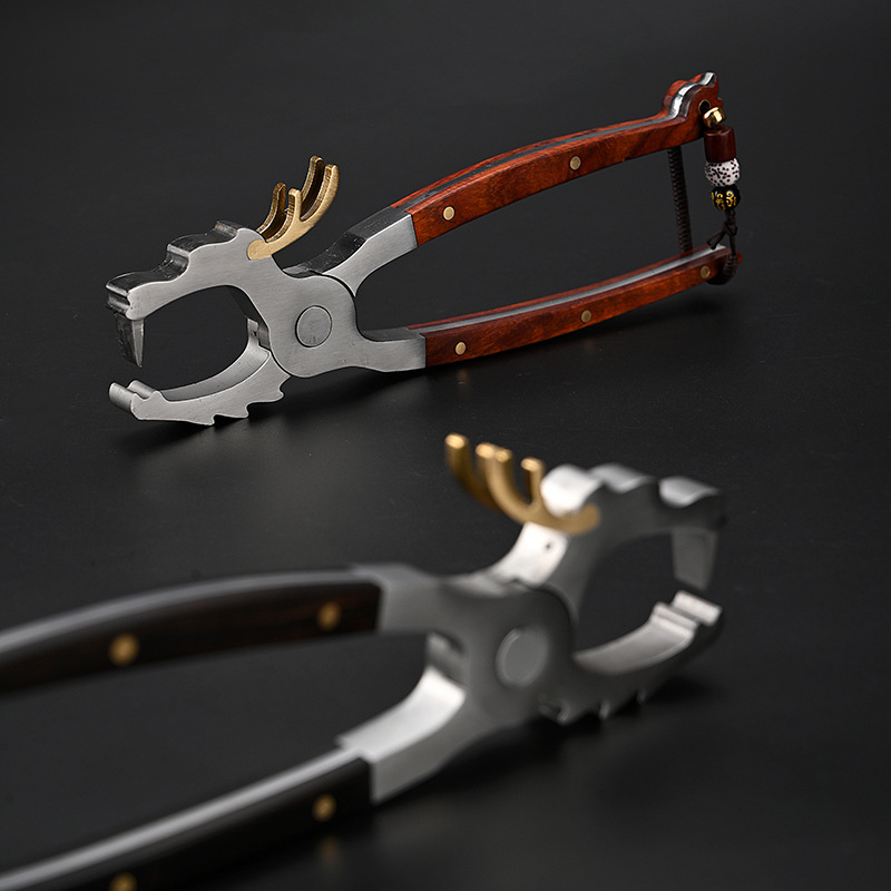 Bán buôn Bánh trà Pu'er, dụng cụ mở trà, kẹp trà, dao trà, Phụ Kiện Bộ trà, 304 trà Tuocha # kìm bằng thép không gỉ, nón trà