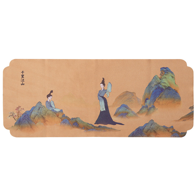 Bàn trà kiểu Trung Quốc mới phong cách thiền bàn trà bàn cờ trà bộ trà kungfu phong cách mực Trung Quốc phụ kiện trà đạo khăn trà đệm vải