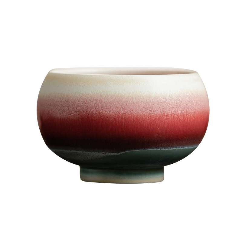 Lò nung Aurora biến Pinellia Zen Cốc uống trà Cốc trà gốm sứ Cốc cá nhân Bộ trà Kung Fu Hộp quà tặng