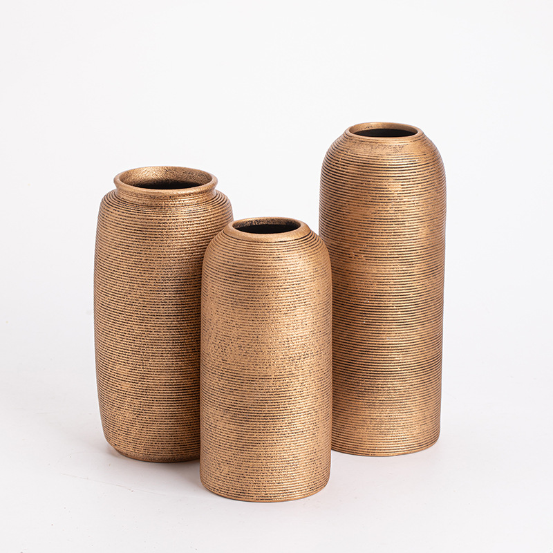 Bình hoa ren cắm hoa gốm sứ hiện đại vẽ thủ công trang trí sáng tạo đồ trang trí hoa để bàn gia dụng phụ kiện trà đạo