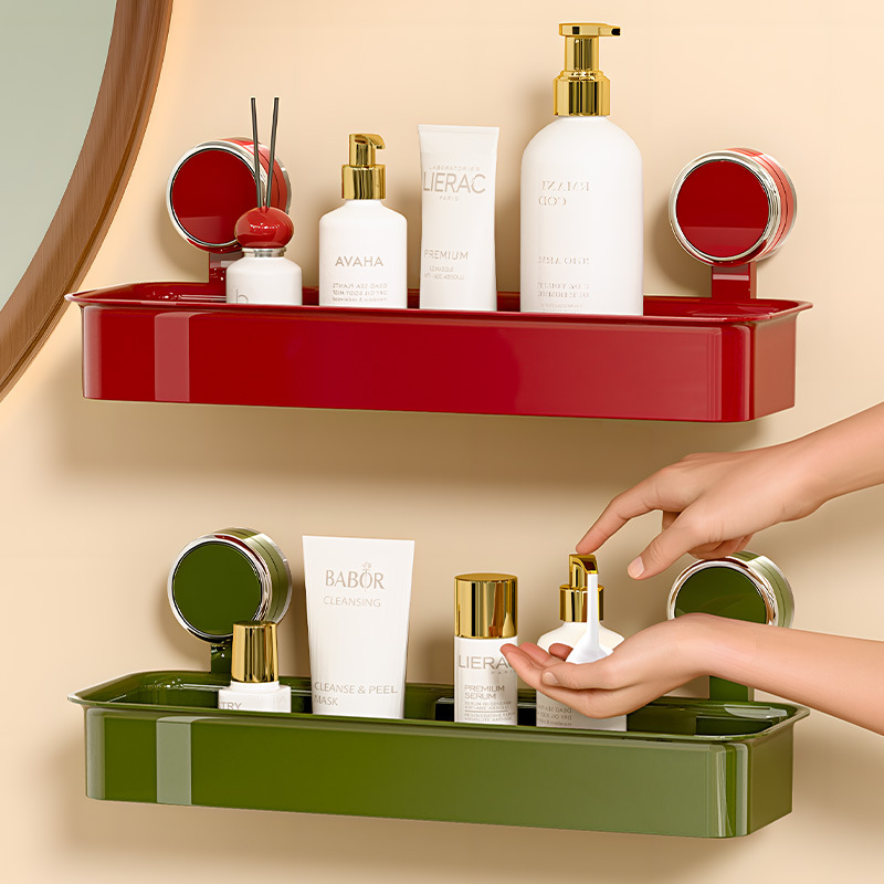 Giá để cốc hút phòng tắm nhà vệ sinh nhà vệ sinh nhà vệ sinh treo tường không đục lỗ giá để đồ vệ sinh cá nhân trên tường